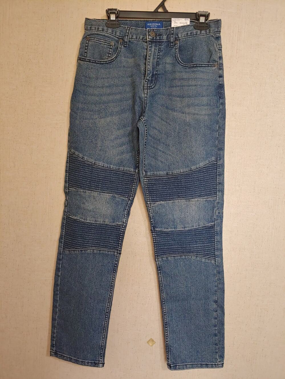 Boys NWT Arizona Dark Moto Slim Fit Jeans sz 20